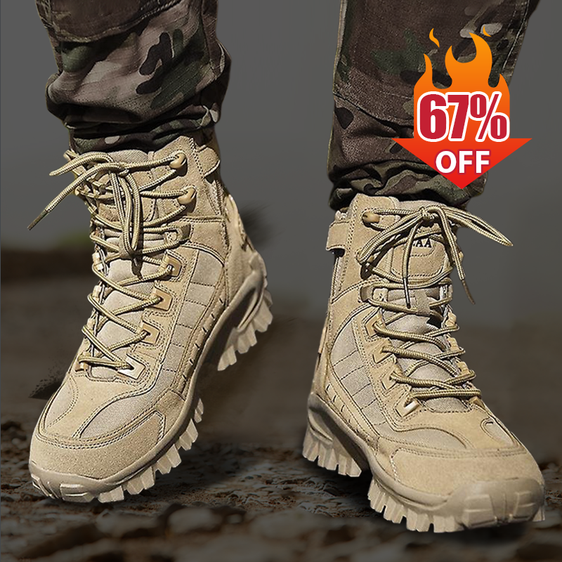 High-top tactical athletic boots-Waterproof & slip-resistant