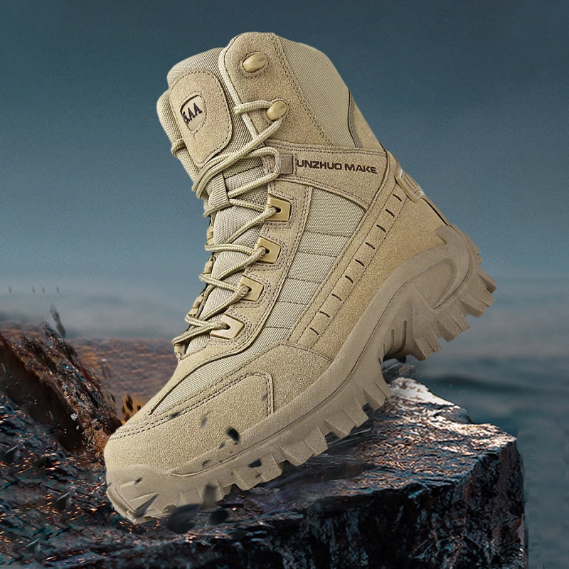 High-top tactical athletic boots-Waterproof & slip-resistant