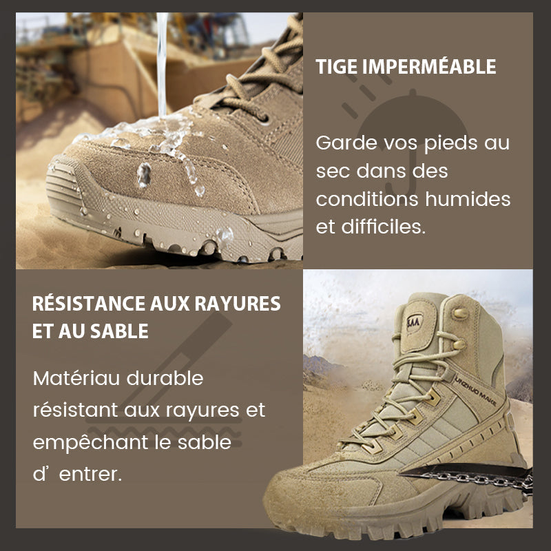High-top tactical athletic boots-Waterproof & slip-resistant