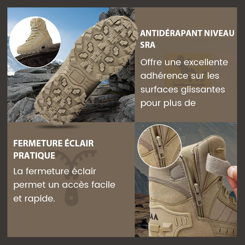 High-top tactical athletic boots-Waterproof & slip-resistant