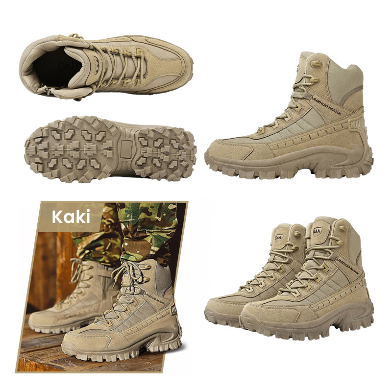 High-top tactical athletic boots-Waterproof & slip-resistant