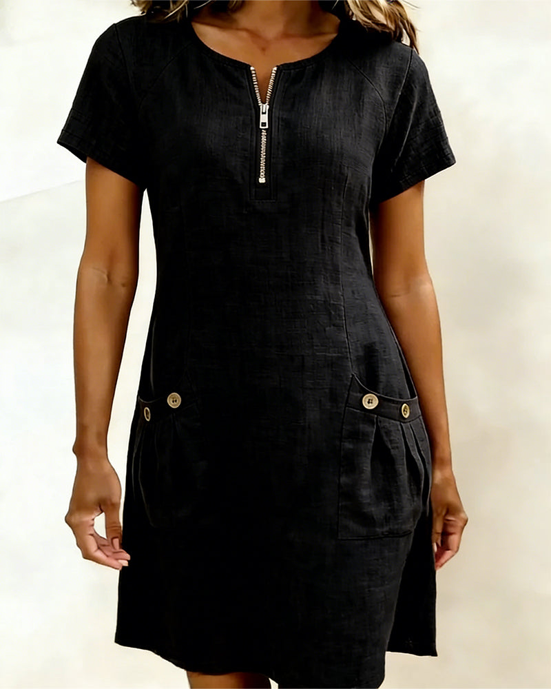 Lina Dress— Natural Elegance for Every Day