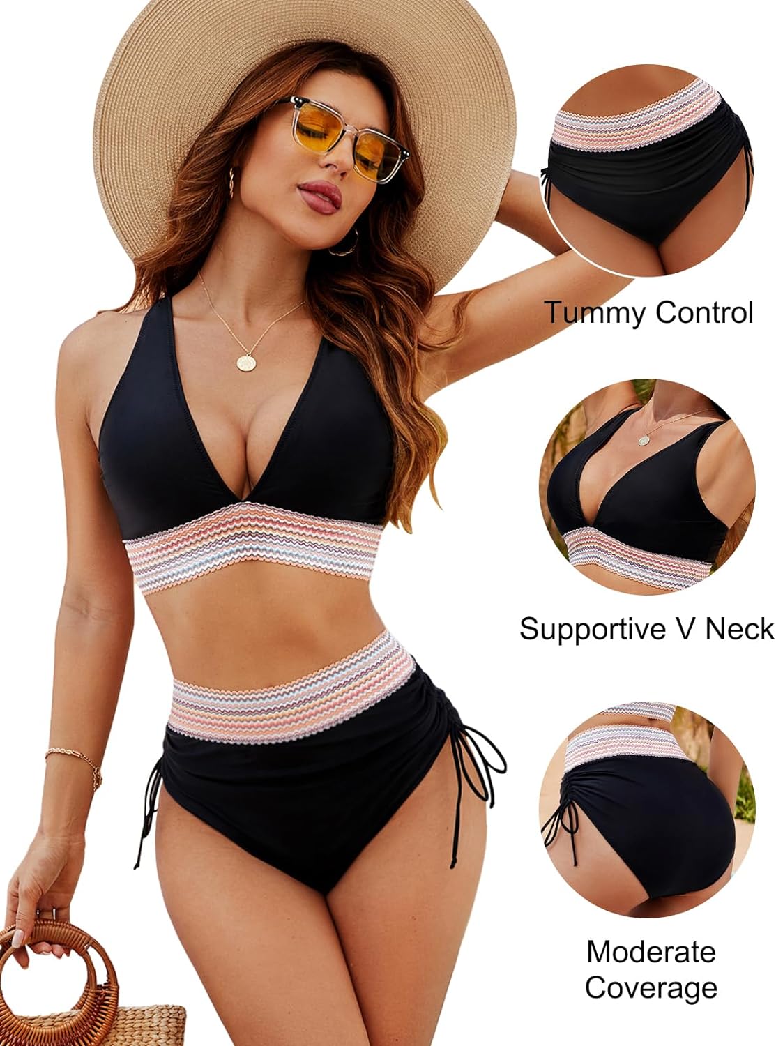 Lisa - Elegant bikini with a tummy-flattening effect