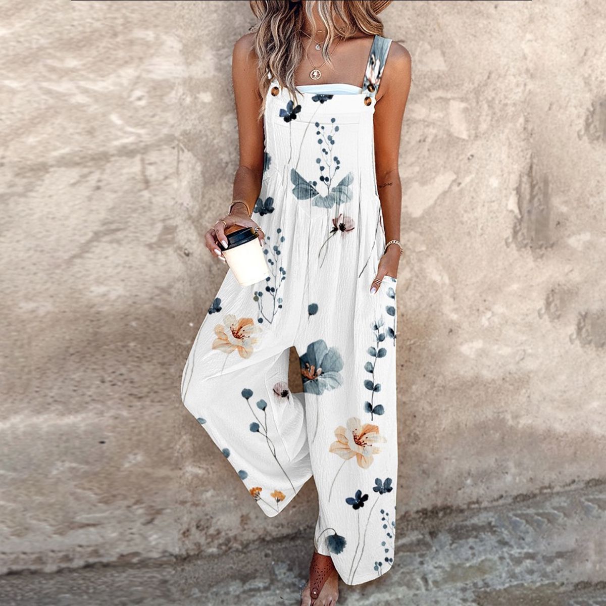 Comfortable printed jumpsuit