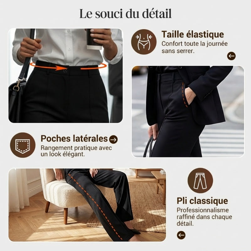 High-waisted dress pants for women