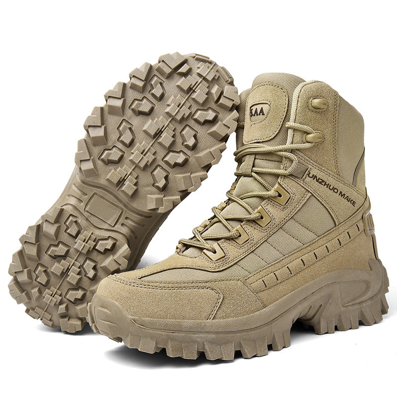 High-top tactical athletic boots-Waterproof & slip-resistant