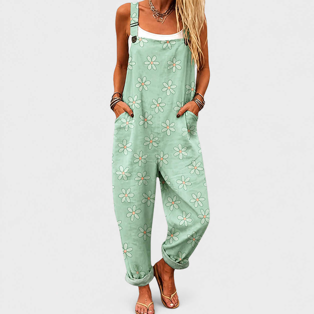 Comfortable patterned jumpsuit