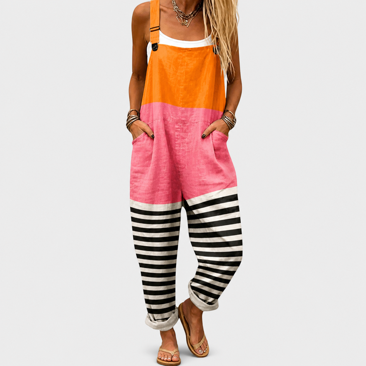 Comfortable patterned jumpsuit