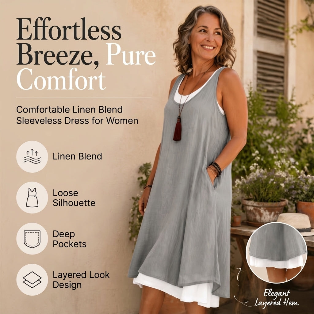 Summery strapless layered dress