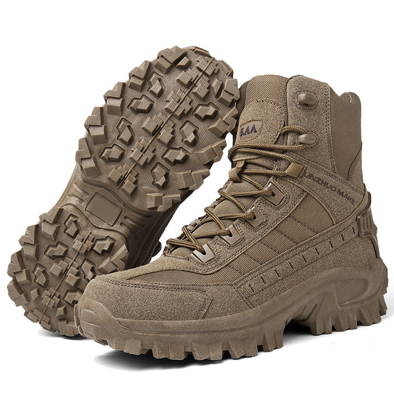 High-top tactical athletic boots-Waterproof & slip-resistant