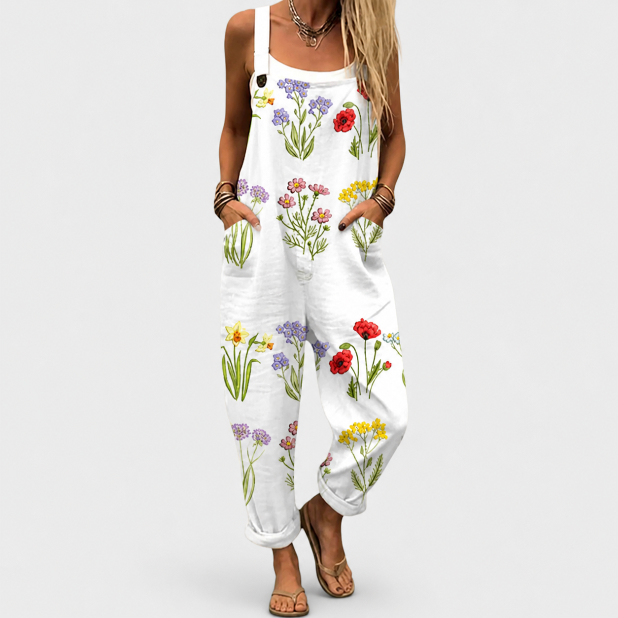 Comfortable printed jumpsuit