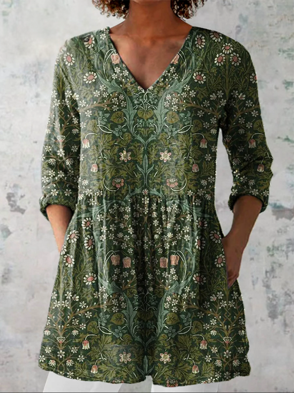 Skye | Long Blouse with a Striking Pattern