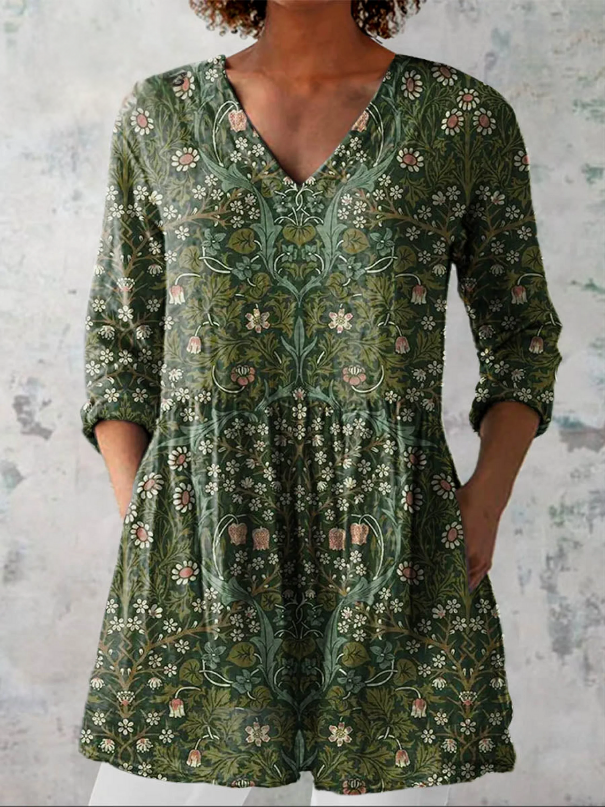 Skye | Long Blouse with a Striking Pattern