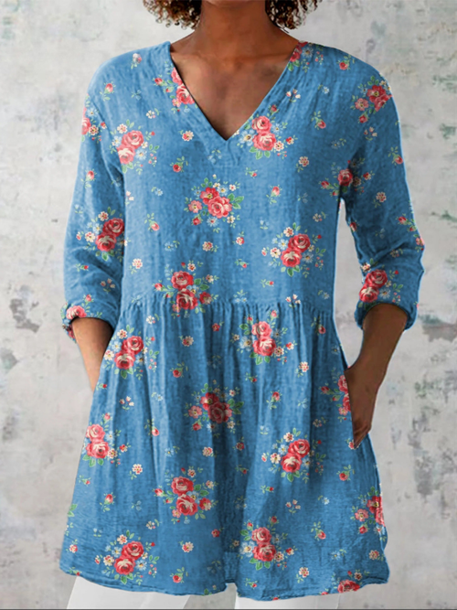 Ayla | Long Blouse with a Striking Pattern