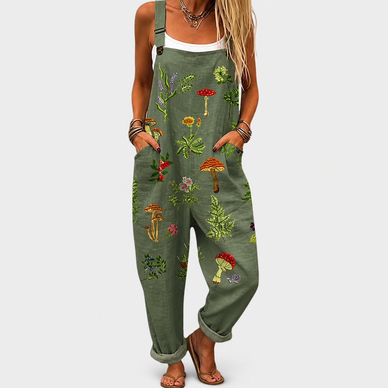 Comfortable printed jumpsuit