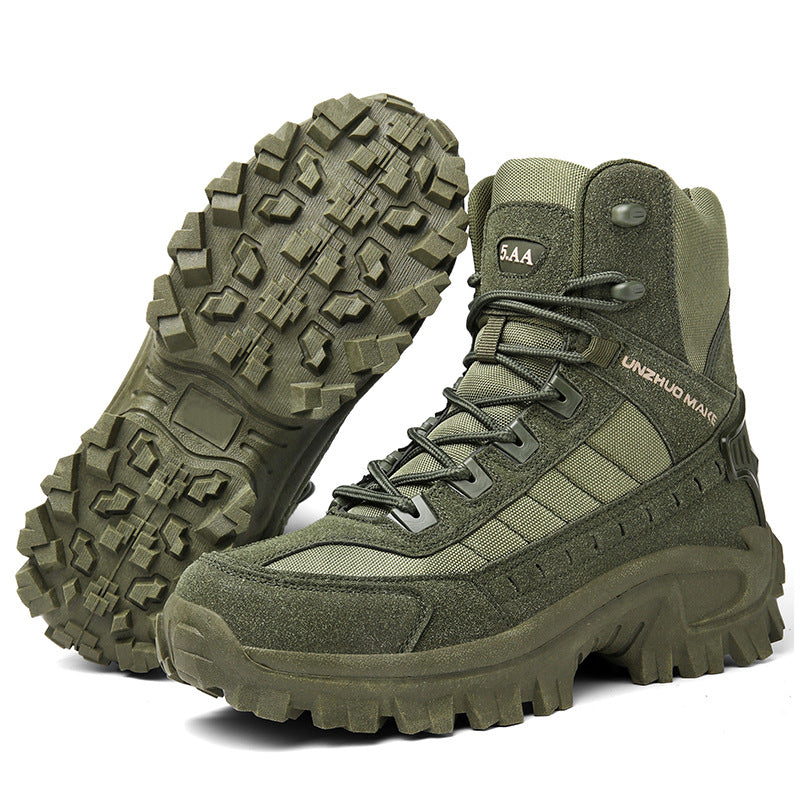 High-top tactical athletic boots-Waterproof & slip-resistant