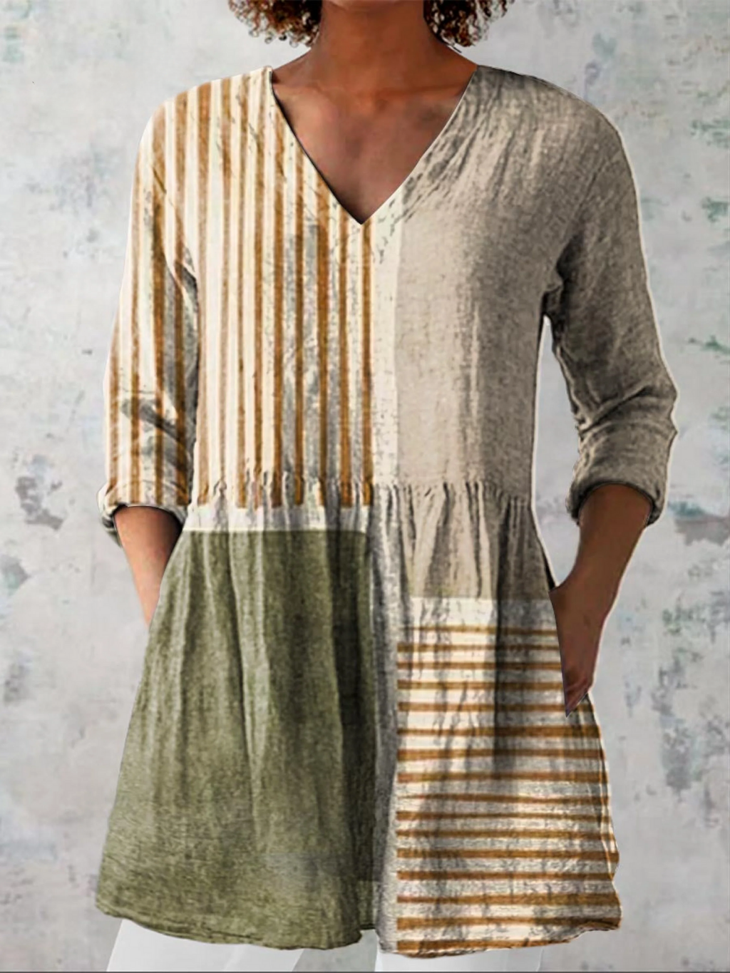 Maeve | Long Blouse with a Striking Pattern
