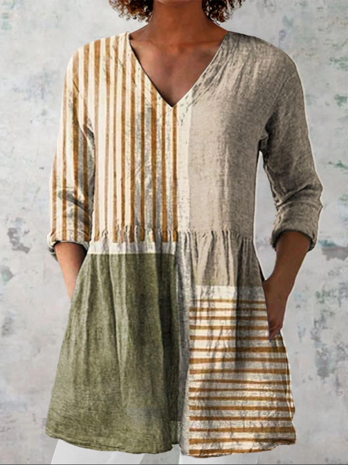 Maeve | Long Blouse with a Striking Pattern