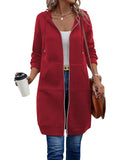 Women's Casual Zip-Up Fleece Hoodie