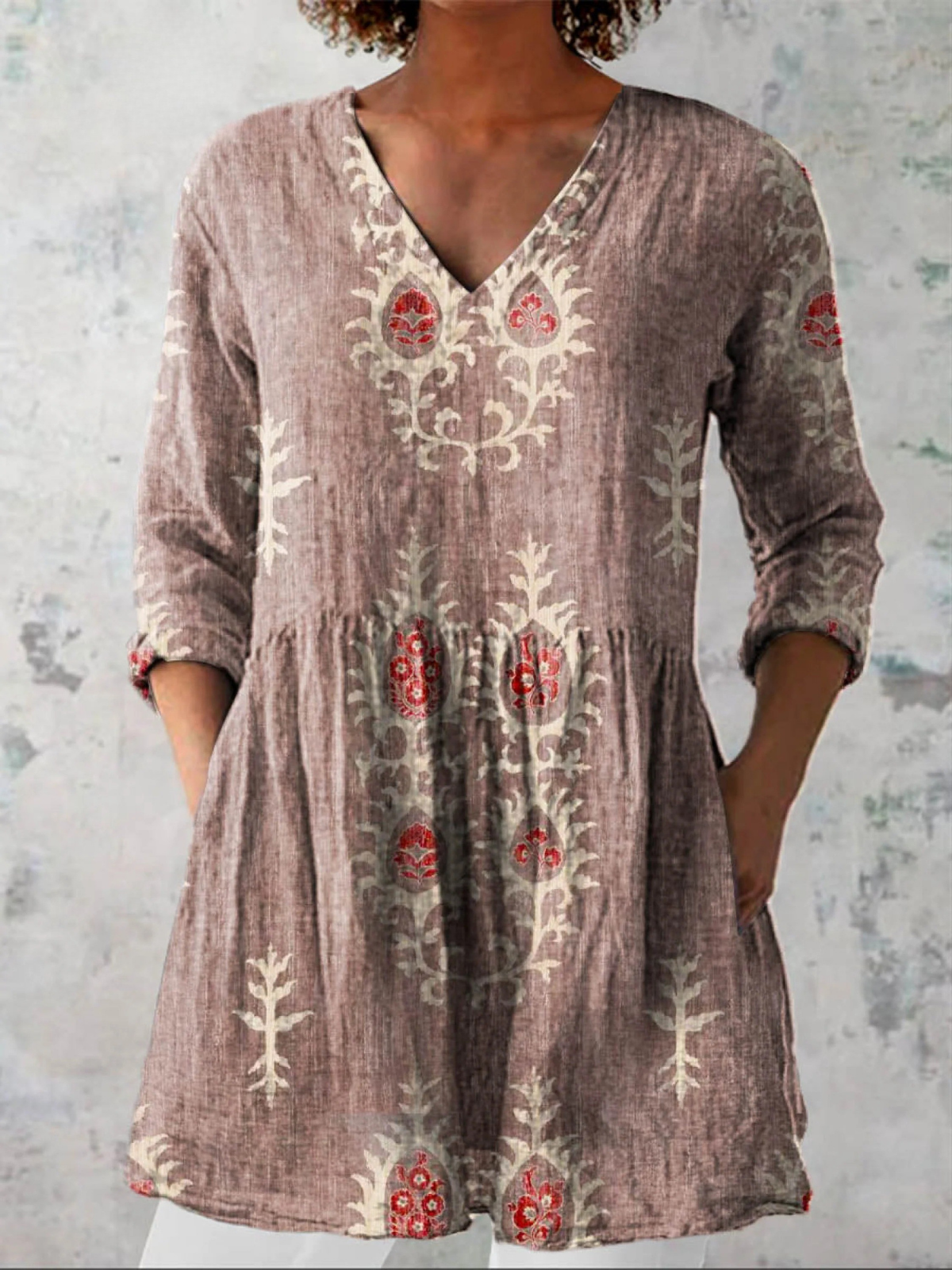 Blair | Long Blouse with a Striking Pattern