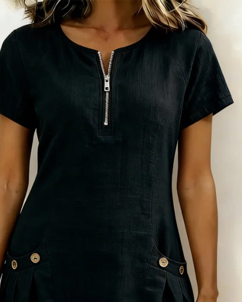 Lina Dress— Natural Elegance for Every Day