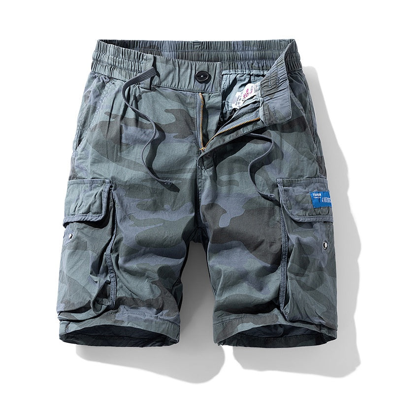 Men's Casual Relaxed Fit Cargo Shorts – Multi-Pockets, Breathable, Rugged