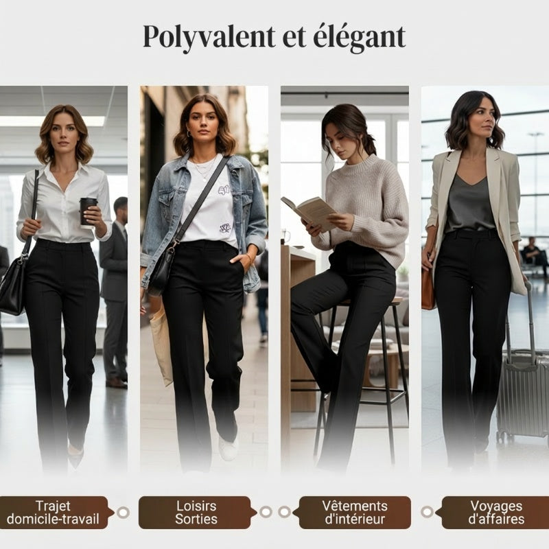 High-waisted dress pants for women