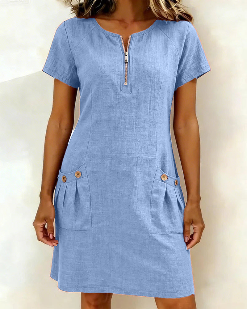 Lina Dress— Natural Elegance for Every Day