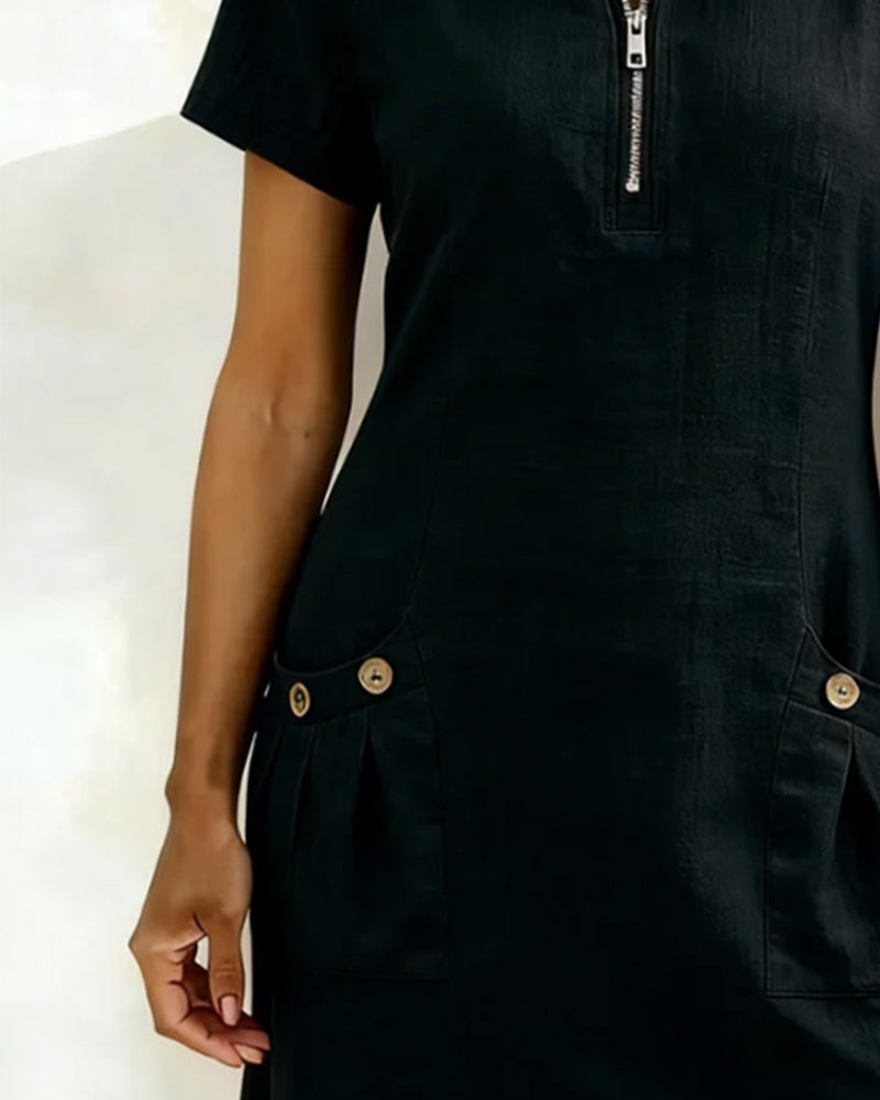 Lina Dress— Natural Elegance for Every Day