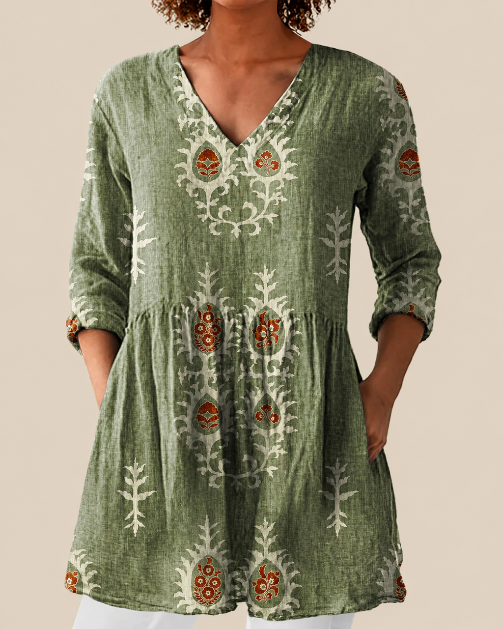 Blair | Long Blouse with a Striking Pattern
