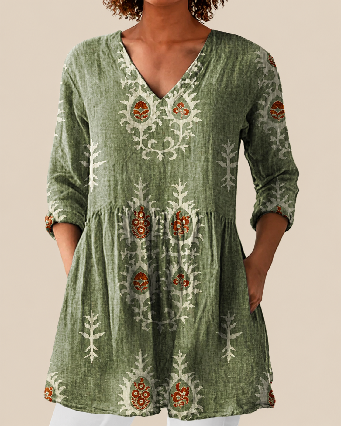 Blair | Long Blouse with a Striking Pattern