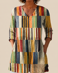 Avery | Long Blouse with a Striking Pattern