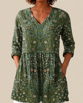 Skye | Long Blouse with a Striking Pattern