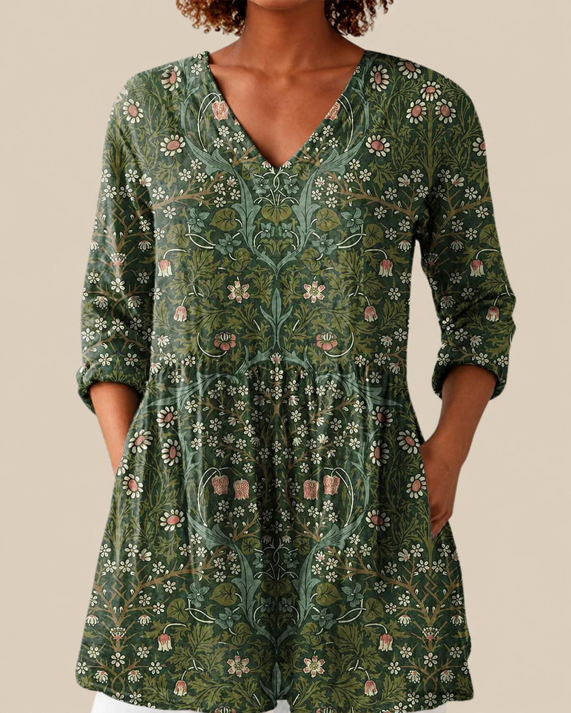 Skye | Long Blouse with a Striking Pattern