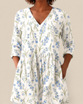 Brielle | Long blouse with a striking pattern