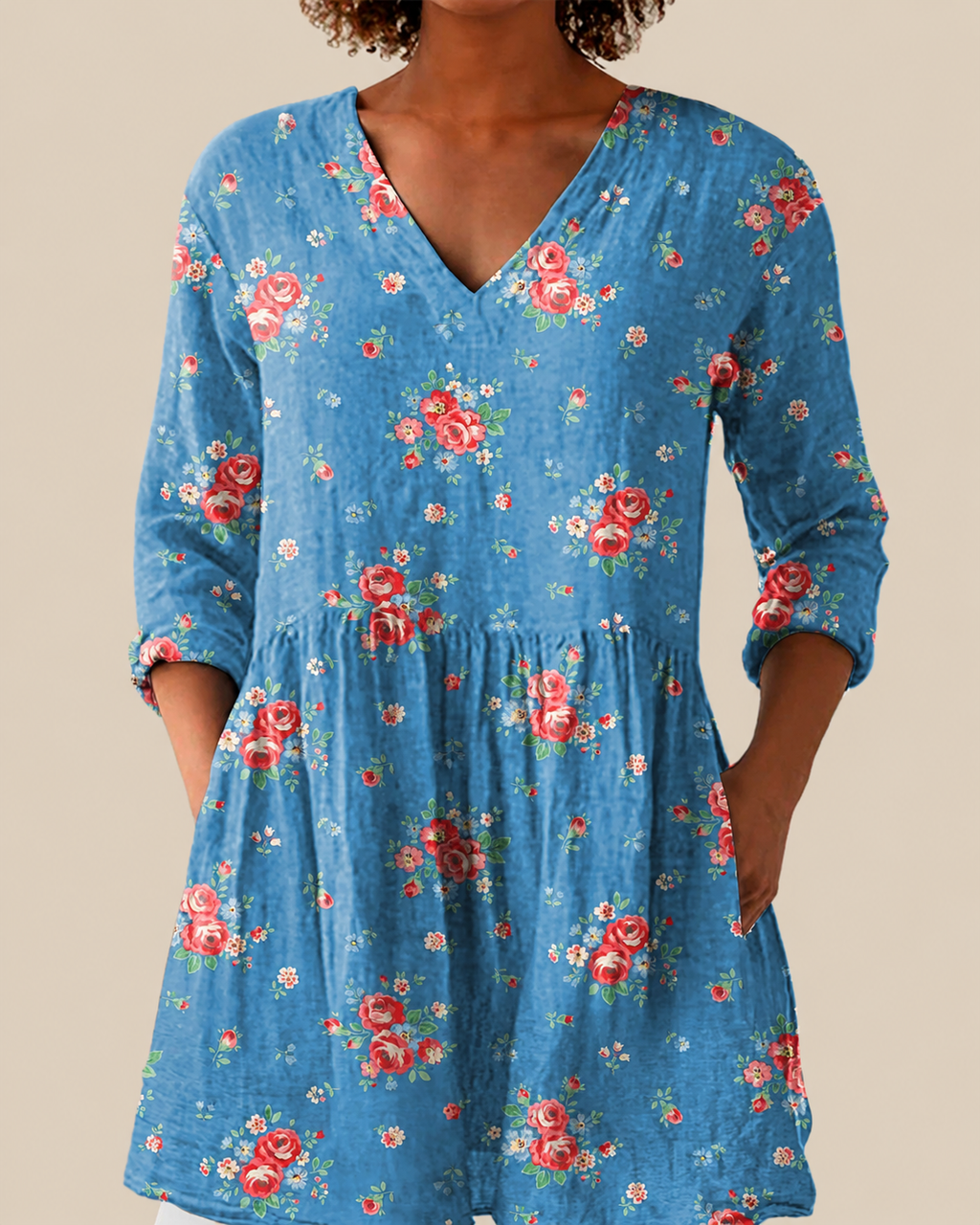 Ayla | Long Blouse with a Striking Pattern