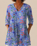 Amelie | Long Blouse with a Striking Pattern