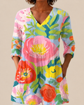 Ayra | Long Blouse with a Striking Pattern