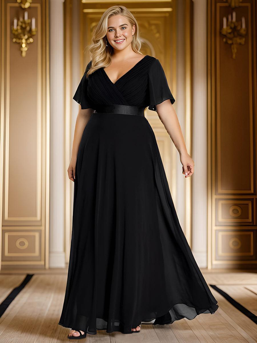 MONICA Dress | Elegant, flowing high-waisted chiffon bridesmaid dresses