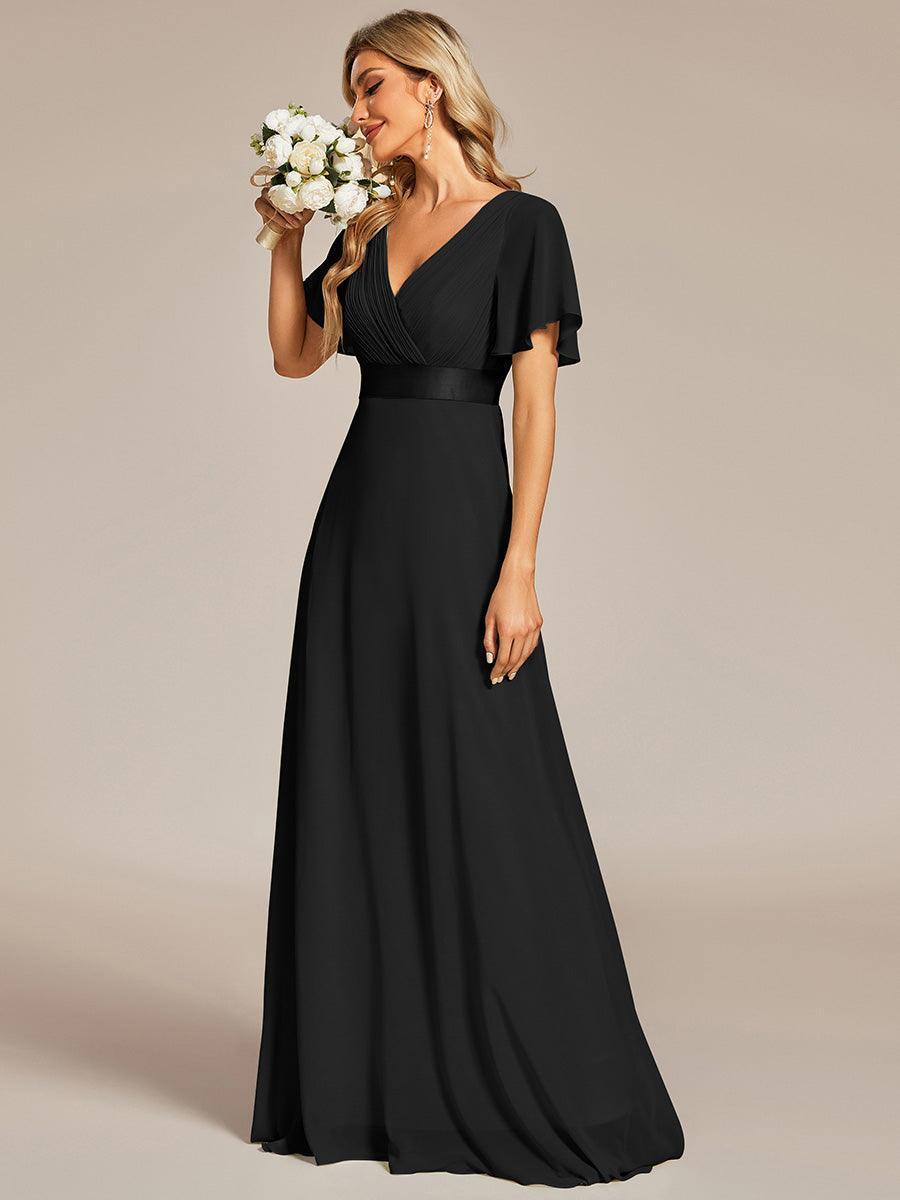 MONICA Dress | Elegant, flowing high-waisted chiffon bridesmaid dresses