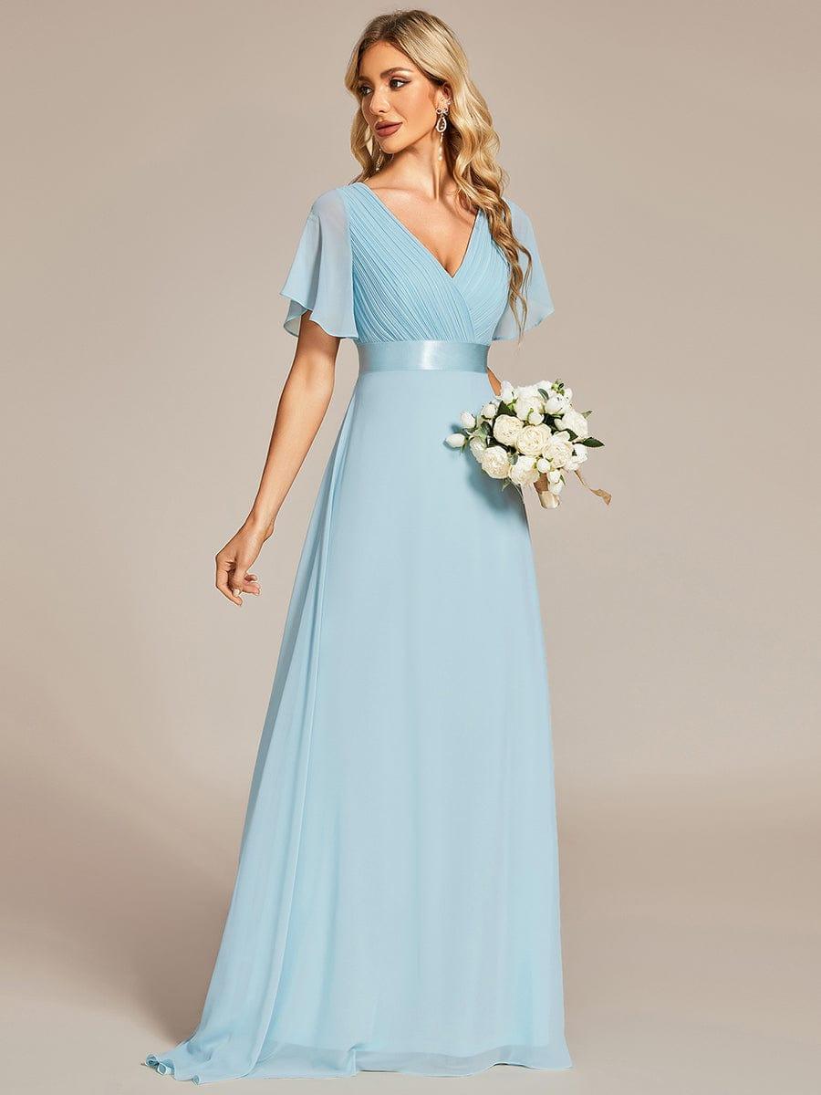 MONICA Dress | Elegant, flowing high-waisted chiffon bridesmaid dresses