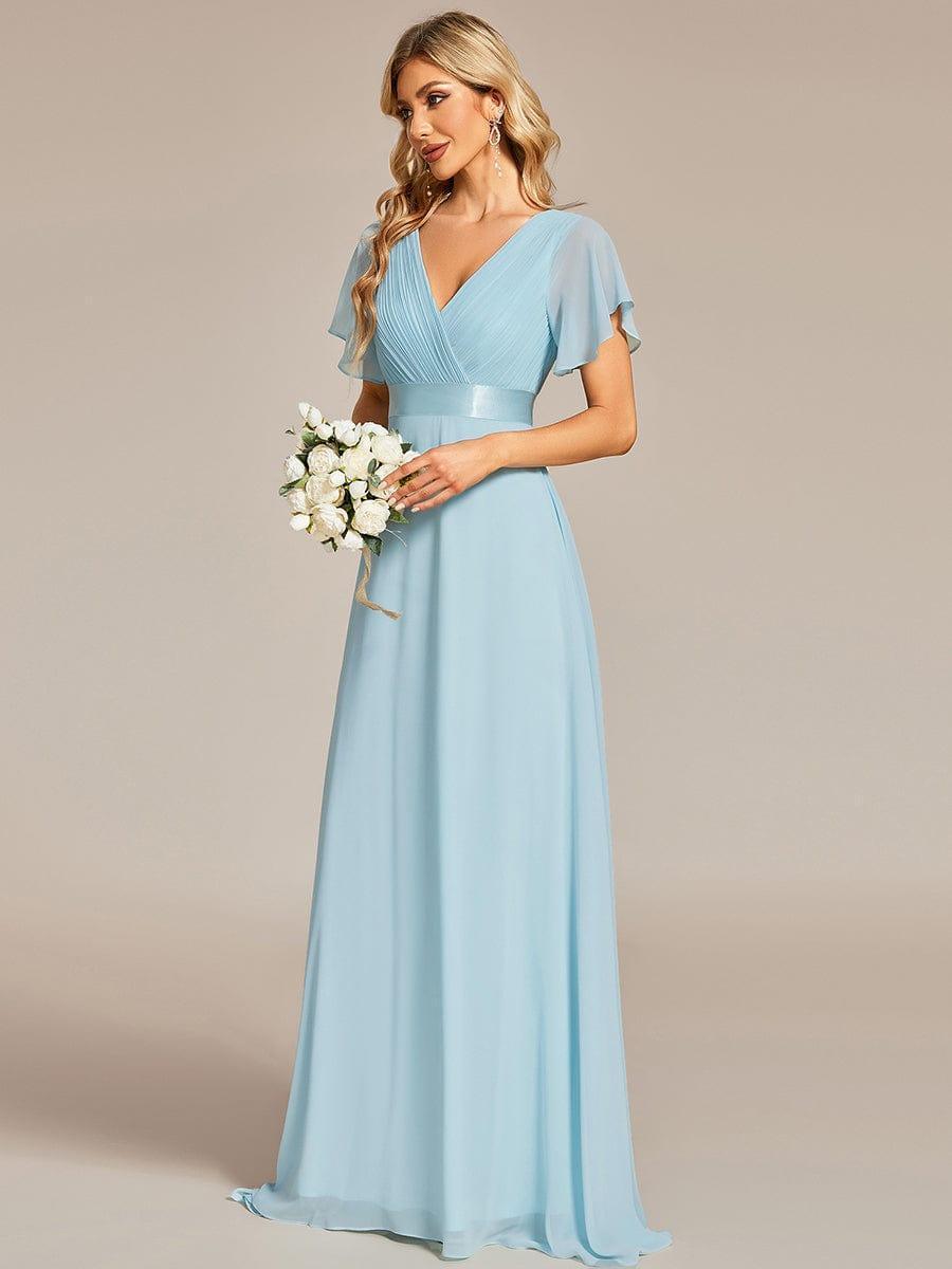 MONICA Dress | Elegant, flowing high-waisted chiffon bridesmaid dresses