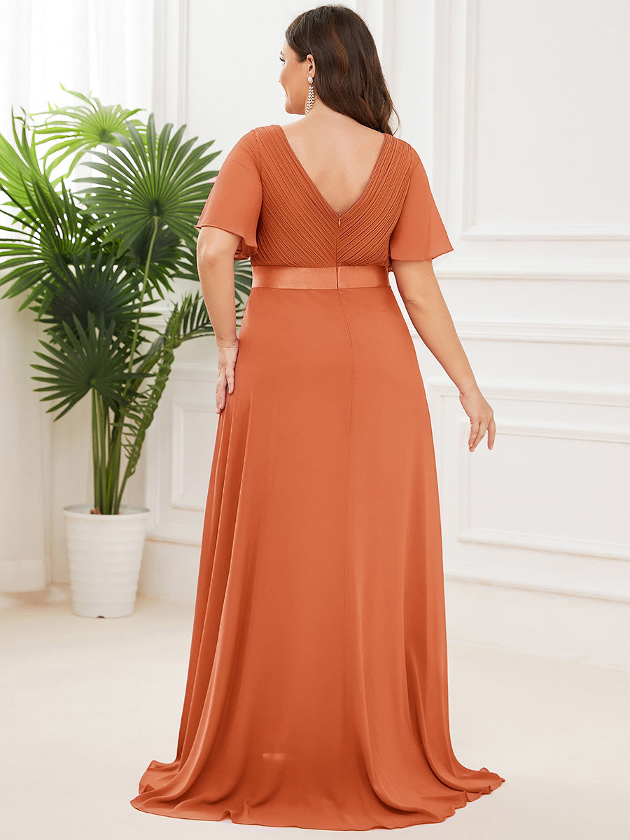 MONICA Dress | Elegant, flowing high-waisted chiffon bridesmaid dresses