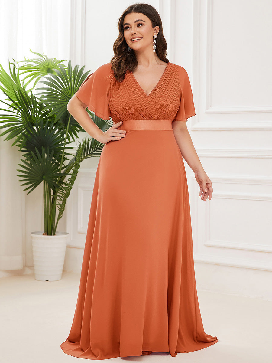 MONICA Dress | Elegant, flowing high-waisted chiffon bridesmaid dresses