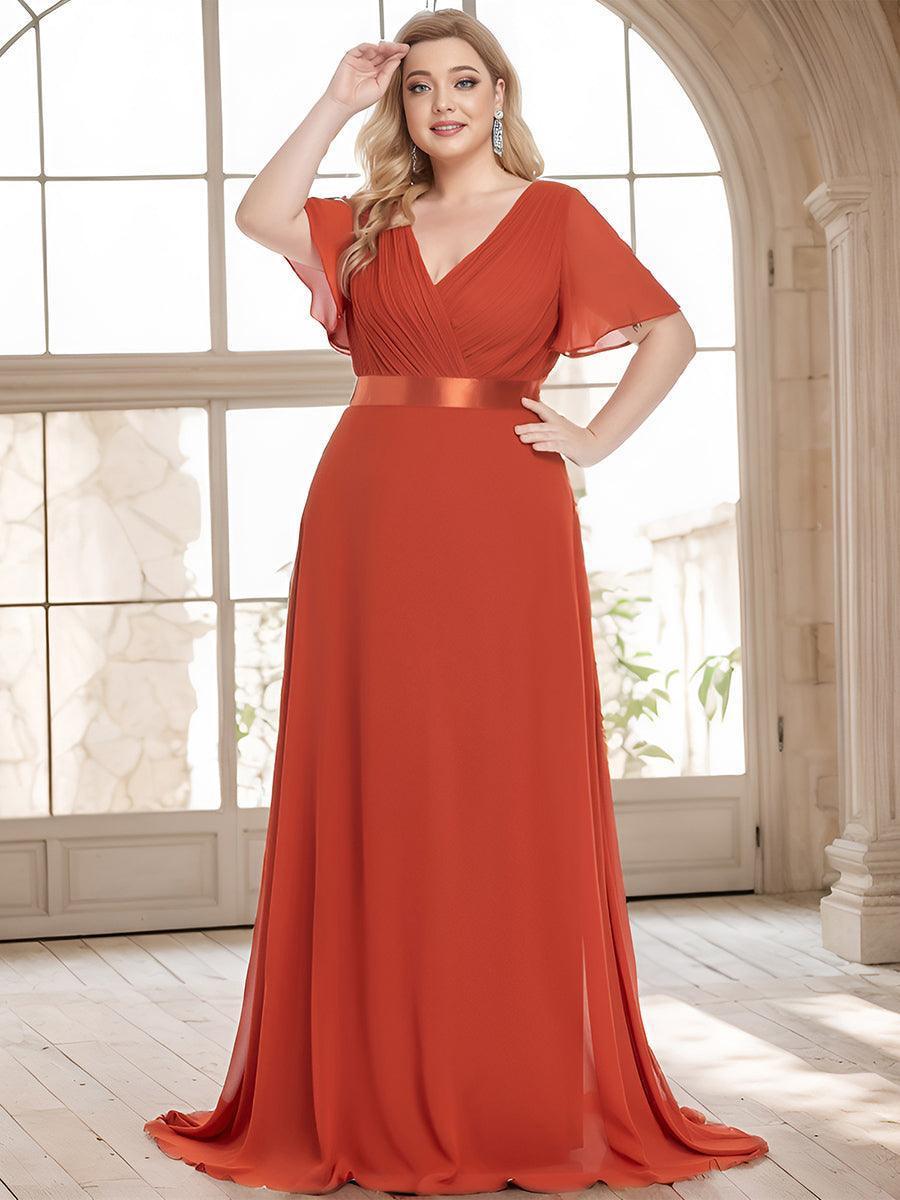 MONICA Dress | Elegant, flowing high-waisted chiffon bridesmaid dresses
