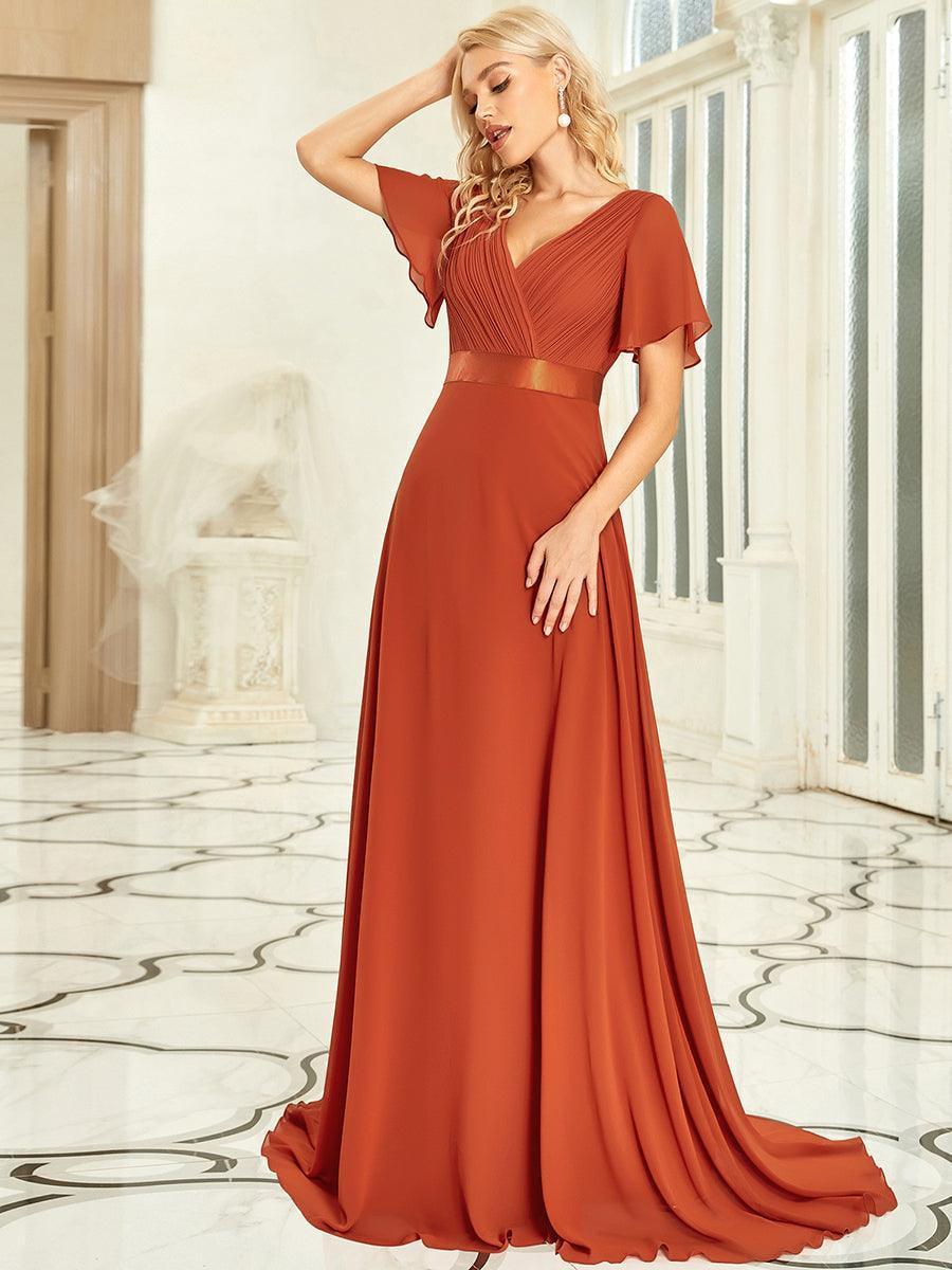 MONICA Dress | Elegant, flowing high-waisted chiffon bridesmaid dresses