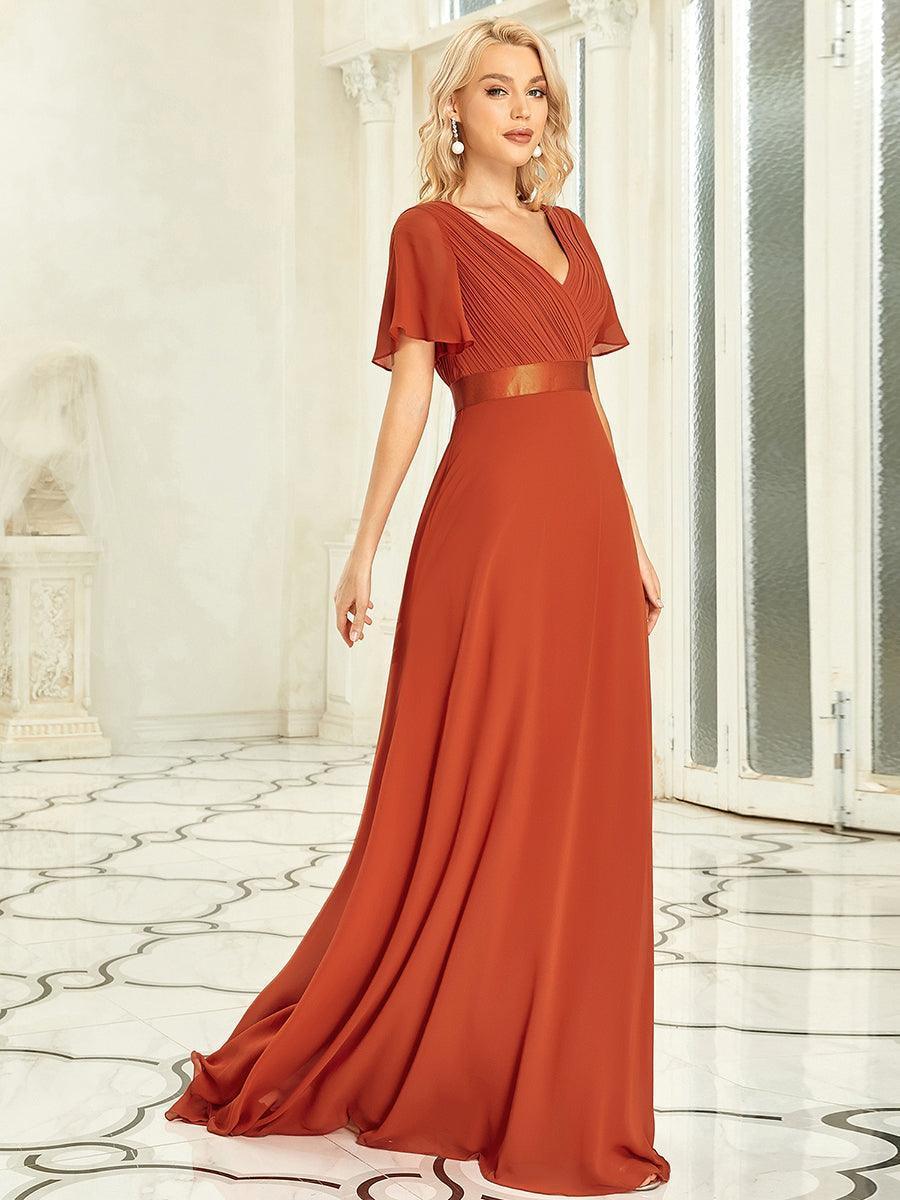 MONICA Dress | Elegant, flowing high-waisted chiffon bridesmaid dresses