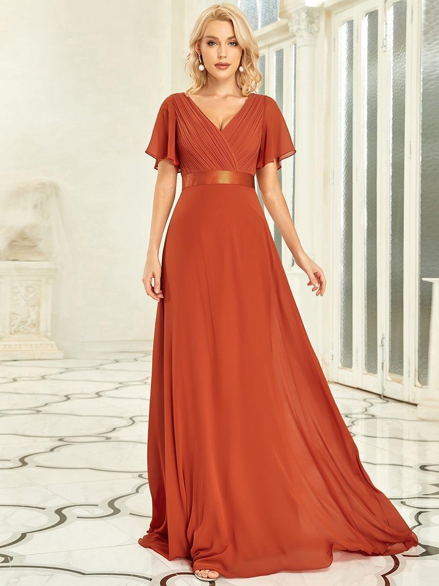 MONICA Dress | Elegant, flowing high-waisted chiffon bridesmaid dresses