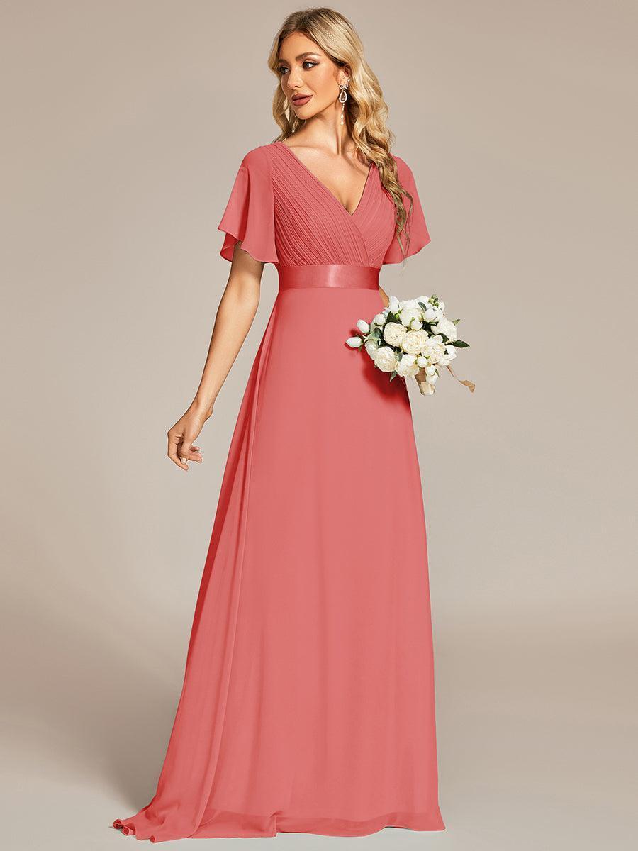 MONICA Dress | Elegant, flowing high-waisted chiffon bridesmaid dresses