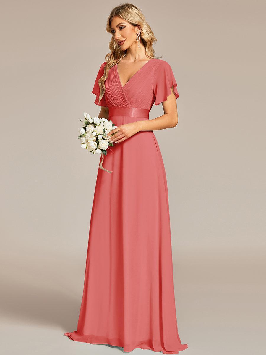 MONICA Dress | Elegant, flowing high-waisted chiffon bridesmaid dresses